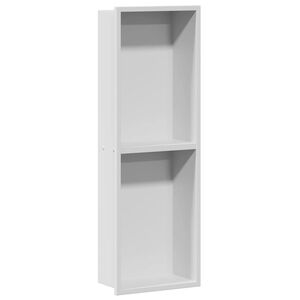 vidaXL Duschnische Wei&szlig; 60 x 20 x 9,5 cm Edelstahl