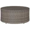vidaXL Outdoor Kaffeetische Grau &Oslash; 68 x 30 cm Rattan