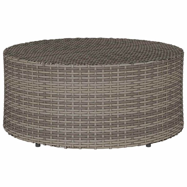 vidaXL Outdoor Kaffeetische Grau &Oslash; 68 x 30 cm Rattan