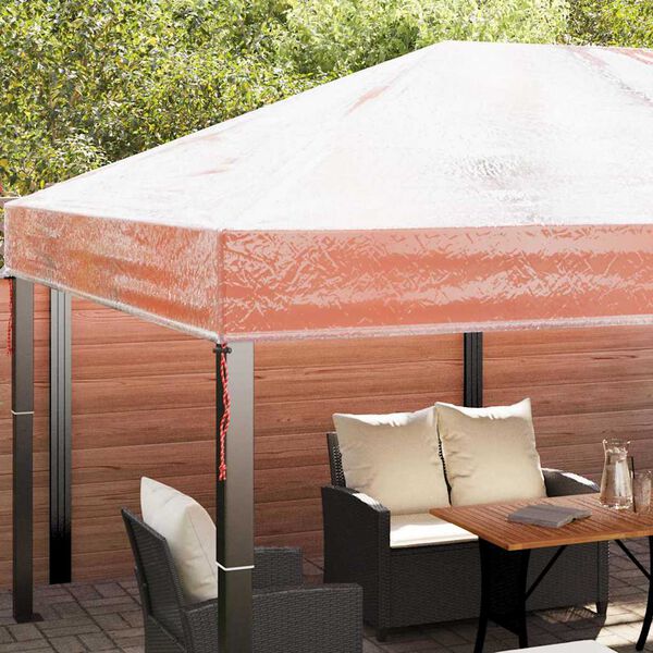 vidaXL Ersatzbezug f&uuml;r Pavillon Transparent 400 x 300 x 32 cm PVC