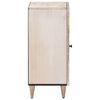 vidaXL Sideboard mit Speicher Wei&szlig; 40 x 33,5 x 75 cm Massivholz Mango