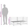 vidaXL Gartensofa 2-Sitzer Kiefernholz Imprägniert