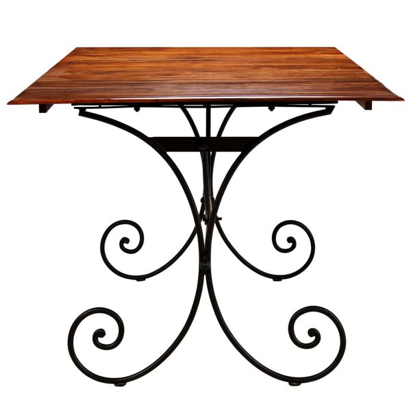 vidaXL Esstisch Massivholz mit Honigfarbenem Finish 200x100x76 cm