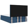 vidaXL Ottoman-Bett mit Matratze Blau 140x190 cm Stoff