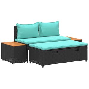 vidaXL Outdoor-Sofagarnitur 4 -Seater 4 pcs 55 x 30 x 39 cm