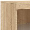 vidaXL Sideboard mit LED-Leuchten Sonoma-Eiche 181,5x37x100 cm
