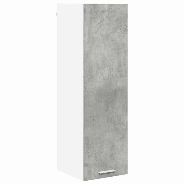 vidaXL H&auml;ngeschrank mit T&uuml;r Beton Grau 30 x 31 x 100 cm Holzwerkstoff