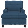 vidaXL Lounge-Liege mit Kissen Blau 91 x 157 x 91 cm Stoff