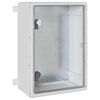 vidaXL Steuerungsschrank Grau 42 x 19,5 x 50 cm ABS Kunststoff