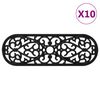 vidaXL Stufenmatten 10 Stk. 25x75 cm Gummi