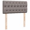 vidaXL Ottoman-Bett mit Matratze Taupe 90x190 cm Stoff