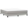 vidaXL Boxspringbettgestell Hellgrau 180x200 cm Stoff