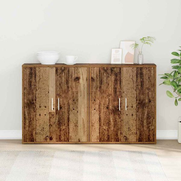 vidaXL Sideboard 2 pcs Altholz 60 x 31 x 70 cm Holzwerkstoff