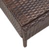 vidaXL 6-tlg. Garten-Lounge-Set mit Auflagen Poly Rattan Braun