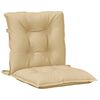 vidaXL Niedriglehner-Auflagen 2 Stk. Melange Beige 100x50x7 cm Stoff