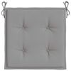 vidaXL Gartenstuhl-Kissen 4 Stk. Grau 40x40x4 cm Oxford-Gewebe
