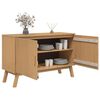 vidaXL Sideboard OLDEN Braun 114x43x73,5 cm Massivholz Kiefer