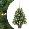 vidaXL K&uuml;nstlicher Weihnachtsbaum mit 150 LEDs Gr&uuml;n 75 cm PE und PVC