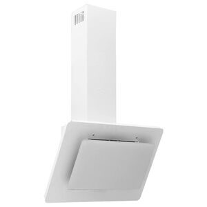 vidaXL Dunstabzugshaube 60 cm Edelstahl und Hartglas Wei&szlig;