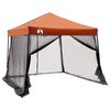 vidaXL Camping-Zelt-Set 2 pcs Grau und Orange Taffeta und Stoff