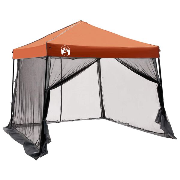 vidaXL Camping-Zelt-Set 2 pcs Grau und Orange Taffeta und Stoff