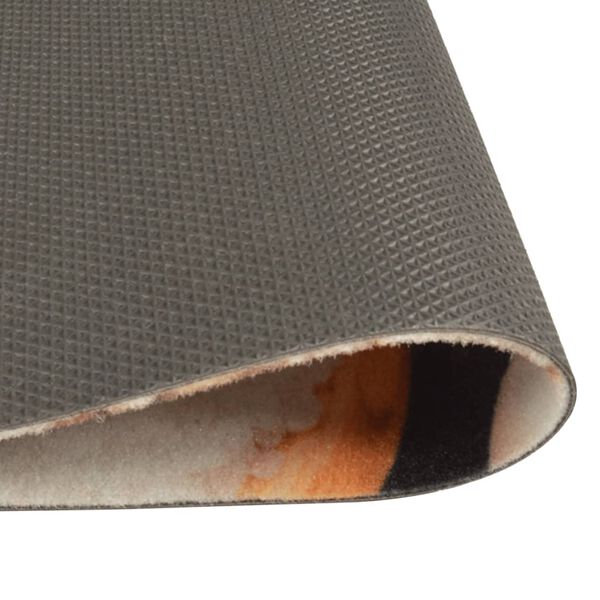 vidaXL Küchenteppich Waschbar Gemüse 45x150 cm Samt