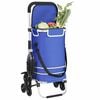 vidaXL Einkaufswagen Blau 47 x 39 x 100,5 cm Oxford-stoff