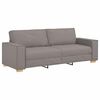 vidaXL Sofa 3 pcs Taupe 220 x 80 x 84 cm Leinenmischgewebe