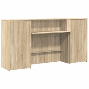 vidaXL Empfangstheke Sonoma-Eiche 200x50x103,5 cm Holzwerkstoff