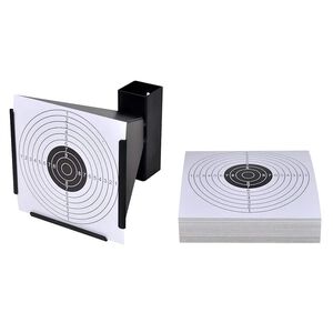 vidaXL Kugelfang 14 cm + 100 Zielscheiben aus Papier Trichter