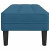 vidaXL Bank Blau 113 x 57 x 39 cm Samt