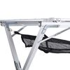 Campart Travel Camping-Rolltisch Michigan Aluminium 140x80x70 cm