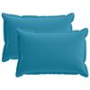 vidaXL Kissenbezug 2 stk. HOUTEN Himmelblau 50 x 75 cm Polyester