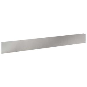 vidaXL Rasenkante 10 stk. 100 x 12 cm Stahl Silber