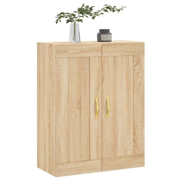 vidaXL Wandschrank Sonoma-Eiche 69,5x34x90 cm Holzwerkstoff