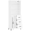 vidaXL Highboard Wei&szlig; 69,5x34x180 cm Holzwerkstoff