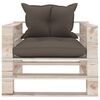 vidaXL 5-tlg. Garten-Lounge-Set aus Paletten mit Kissen Kiefernholz