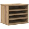 vidaXL Schreibtisch Organizer Artisan-Eiche 36 x 26 x 29,5 cm