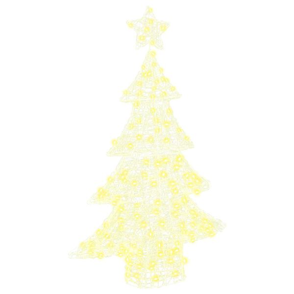 vidaXL Weihnachtsbaum mit 100 LEDs Warmwei&szlig; 120 cm Acryl