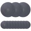 vidaXL Jute-Untersetzer 12 pcs Dunkelgrau &Oslash; 30 cm 100% Tossa-Jute