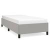 vidaXL Bettgestell ohne Matratze Hellgrau 90x200 cm Stoff