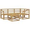 vidaXL Outdoor-Sofagarnitur 5 pcs Wei&szlig; 59 x 59 x 37 cm