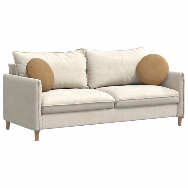 vidaXL Sitzkissen 2 Stück Braun Ø 40 x 13 cm Samt