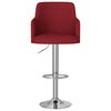 vidaXL Barhocker 2 Stk. Weinrot Stoff