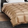 vidaXL Winterbettdecke Gold 220 x 260 cm Satin und Mikrofaser