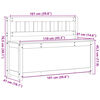 vidaXL Sitzbank 110x41x76,5 cm Massivholz Kiefer