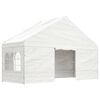 vidaXL Pavillon mit Dach Wei&szlig; 8,92x5,88x3,75 m Polyethylen