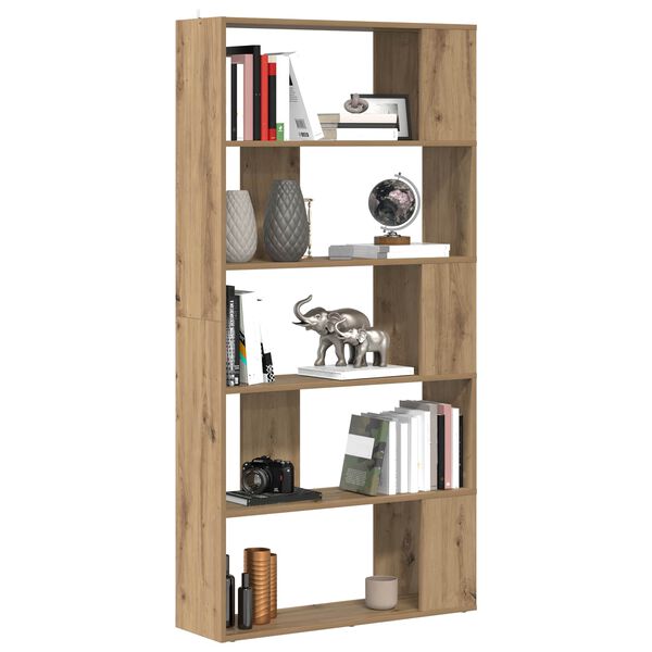 vidaXL B&uuml;cherregal Artisan-Eiche 80 x 24 x 159 cm Holzwerkstoff