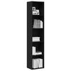 vidaXL Bücherregal Eiche Schwarz 40 x 30 x 189 cm Holzwerkstoff