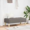 vidaXL Bank mit Kissen Taupe 113 x 57 x 39 cm Stoff